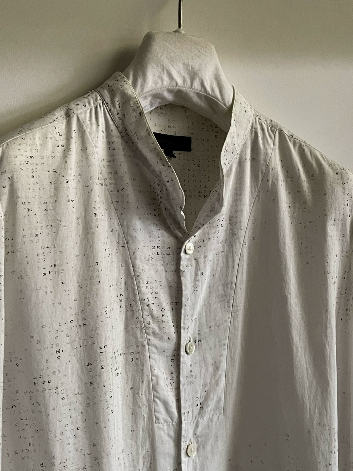 Ann Demeulemeester Matrix Code Shirt