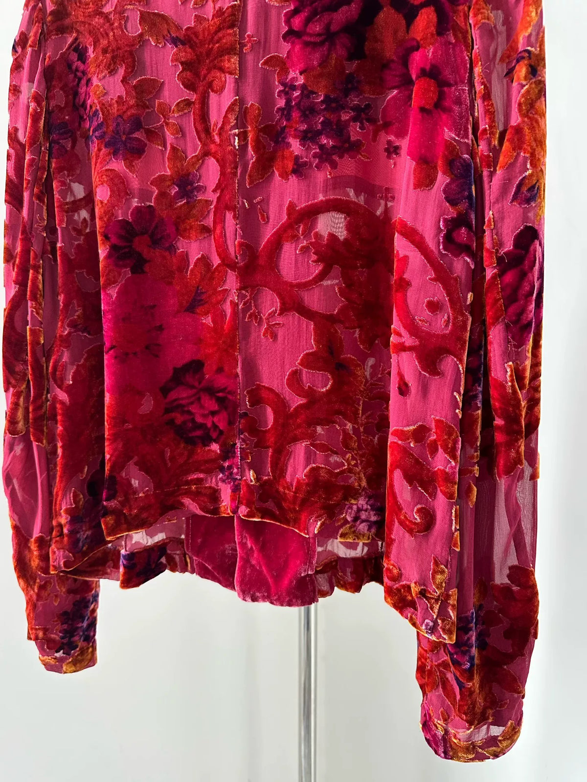 Comme Des Garcons Rei Kawakubo 1999 Robe line velvet shirt