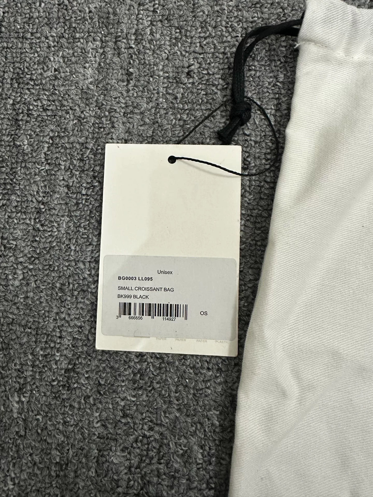 Lemaire SS26 croissant Black Lambskin Top