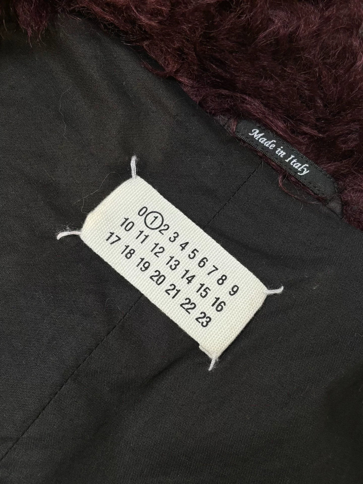Maison Margiela｜2016 Dark Purple Faux Fur Coat