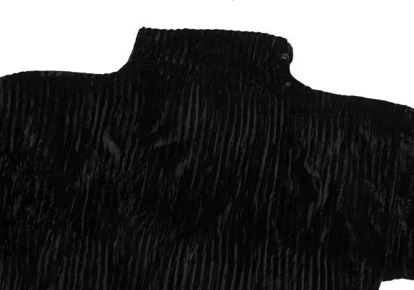 Issey Miyake Vintage Black Silk Velvet Top