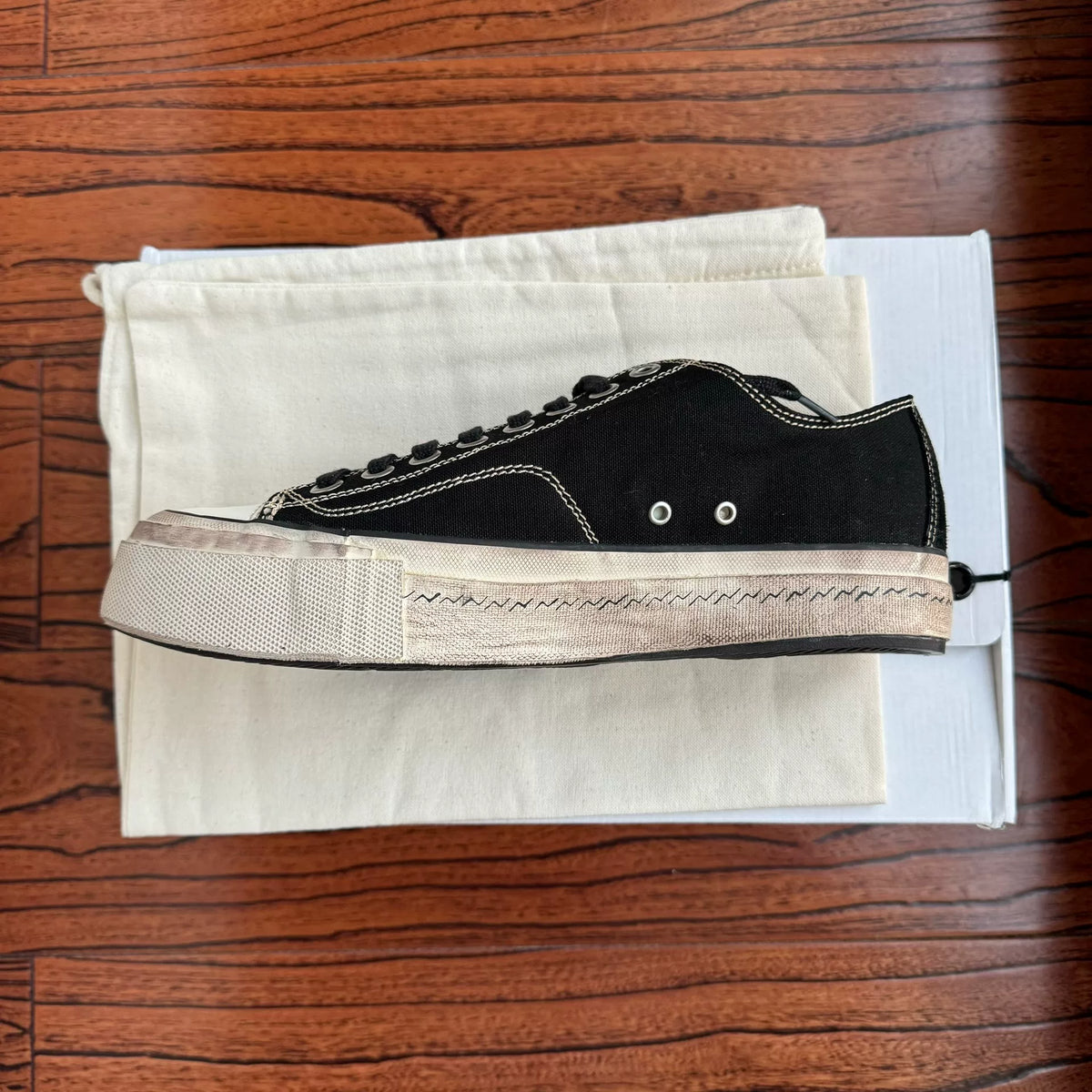 Visvim 26AW SKAGWAY LO G.PATTEN Chunky Sole Canvas Shoes
