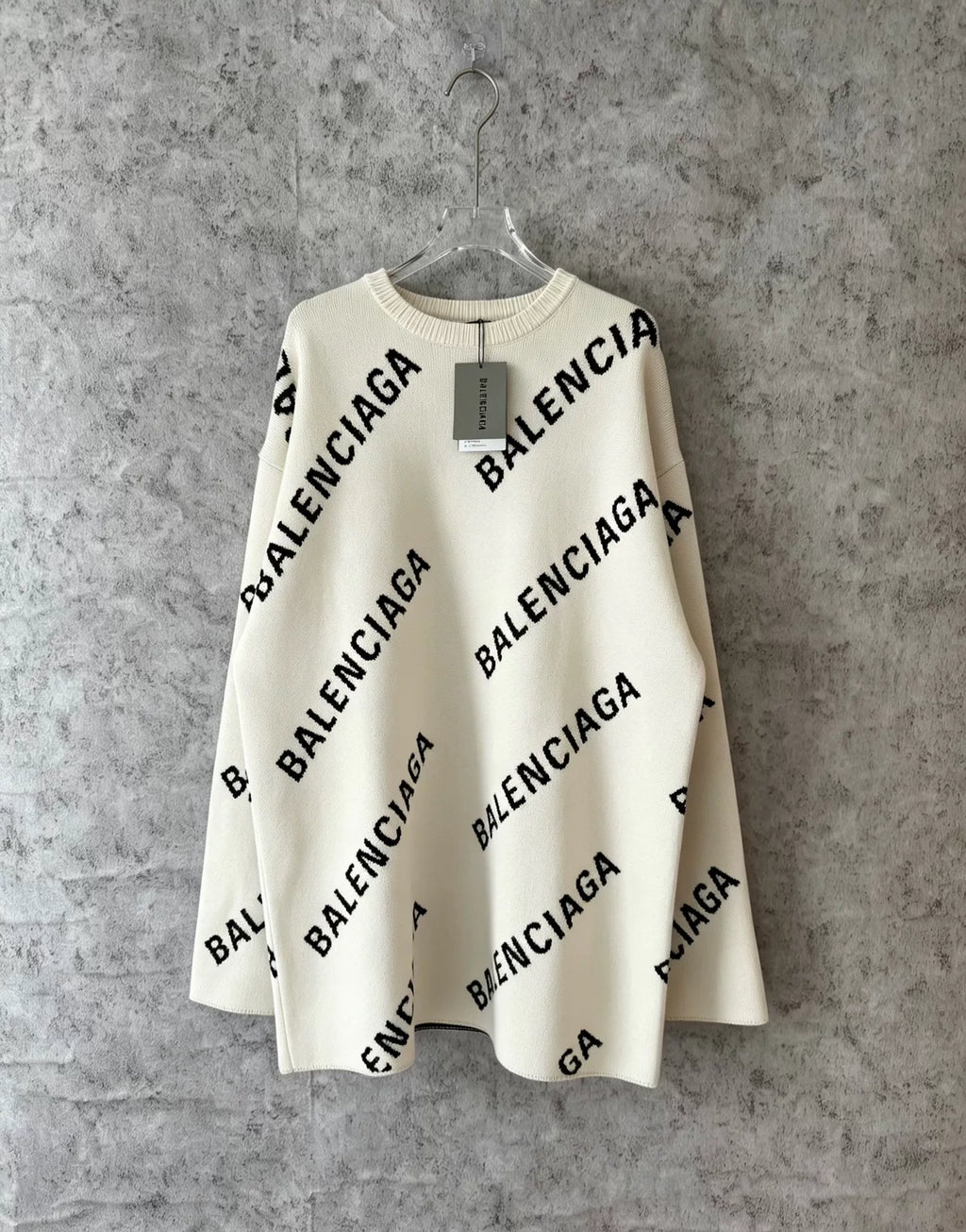 Balenciaga All-Over Print Sweater
