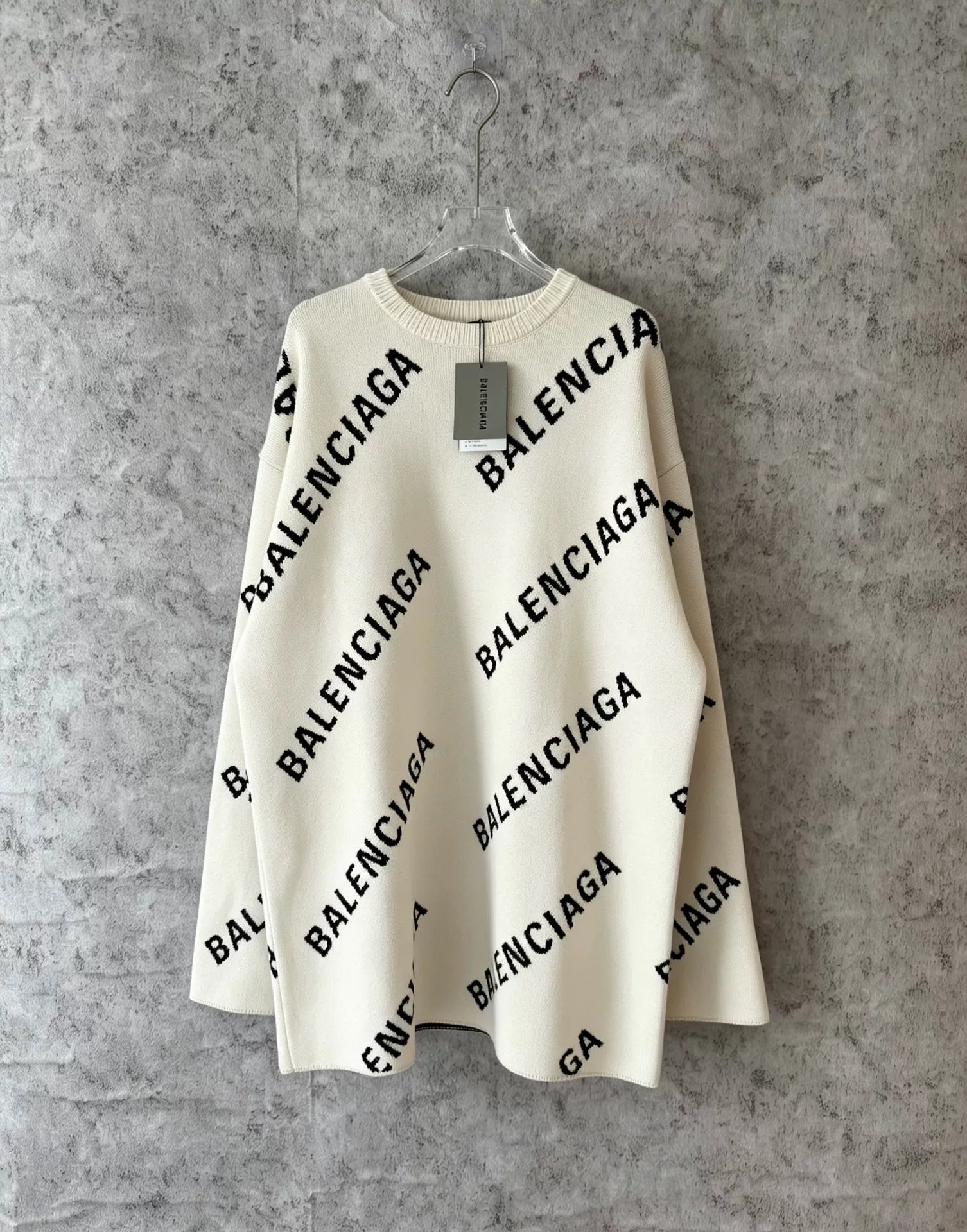 Balenciaga All-Over Print Sweater