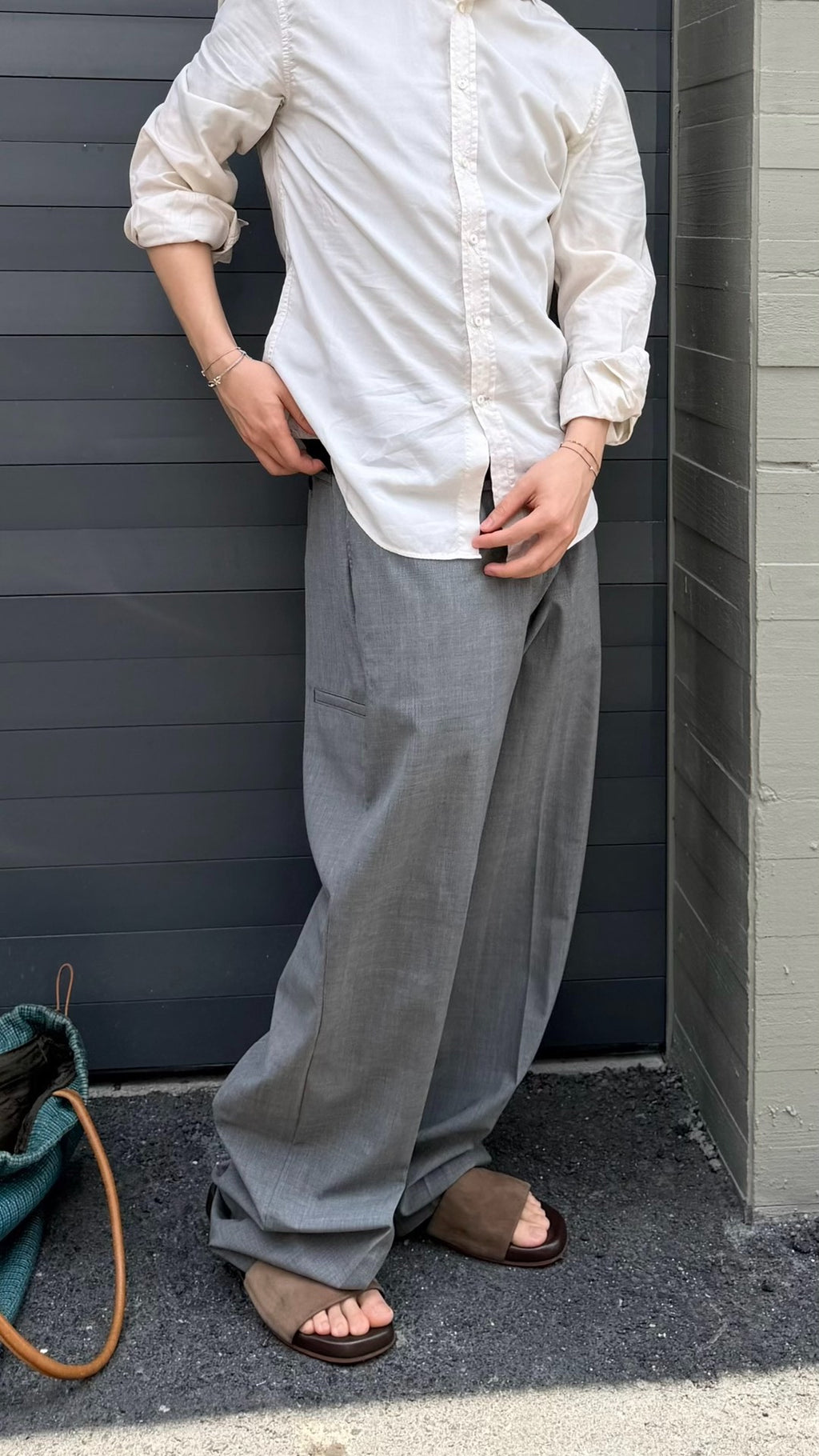 Prada 25 Runway Gray Wool Dress Pants