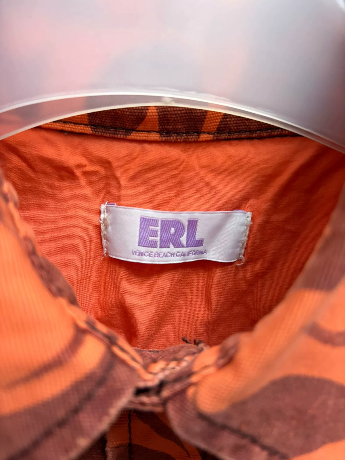 Erl Flame Distressed Shirt Jacket