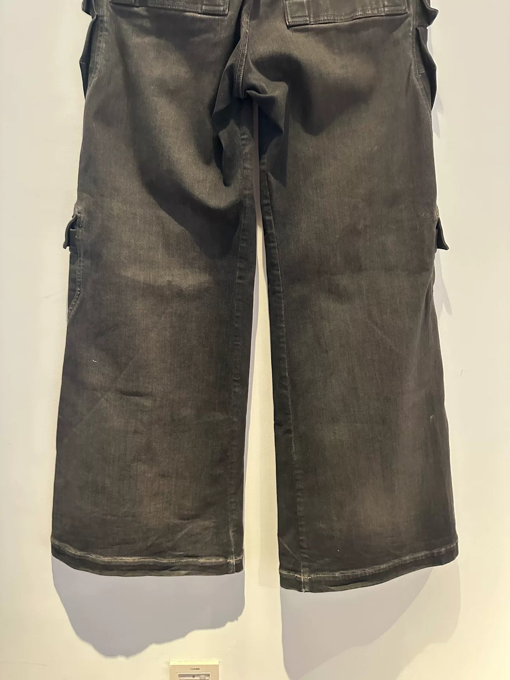 Rick Owens 23SS Bela Cargo Smoke Grey Washed Gradient Jeans