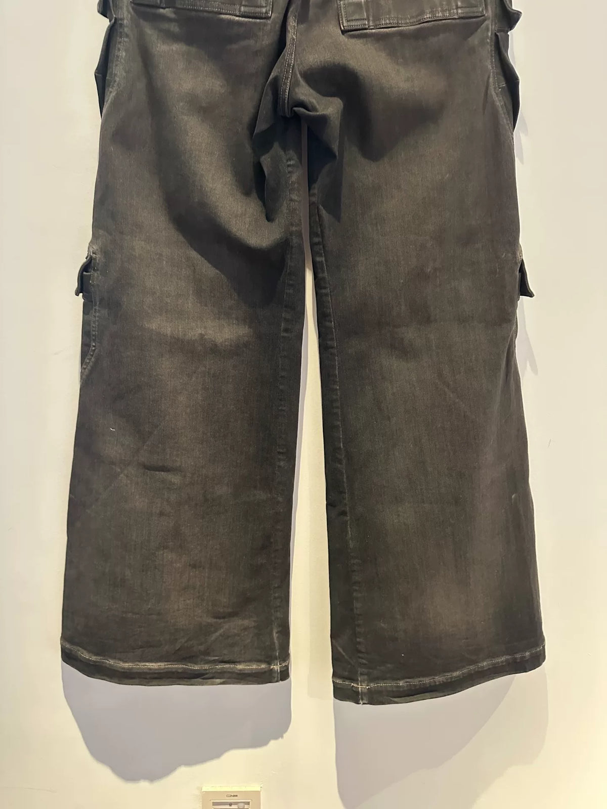 Rick Owens 23SS Bela Cargo Smoke Grey Washed Gradient Jeans