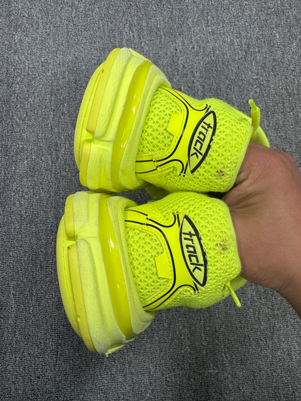 Balenciaga Fluorescent Green Track Sneakers
