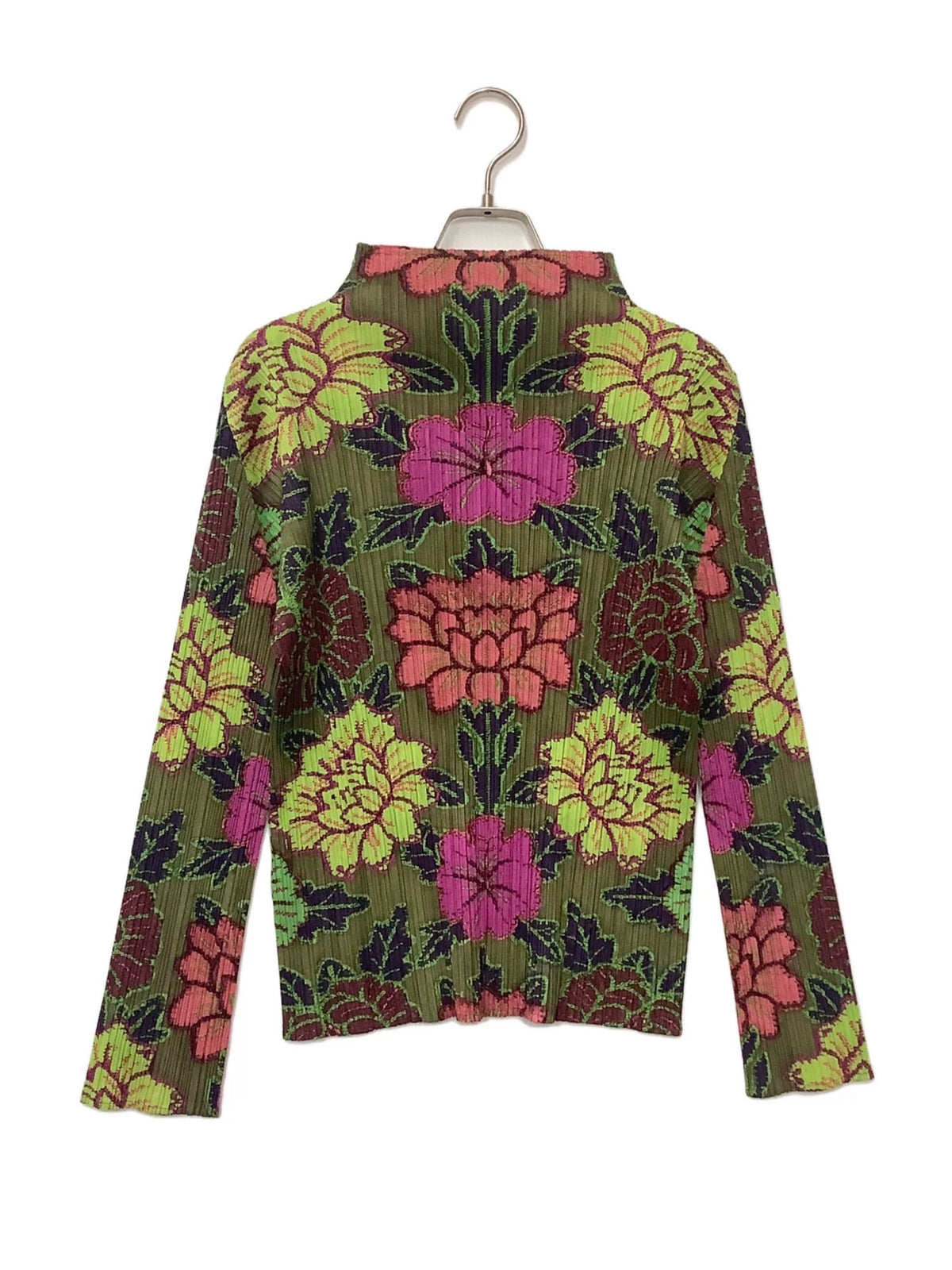 Issey Miyake Pleats Please Peony Long-Sleeve Top