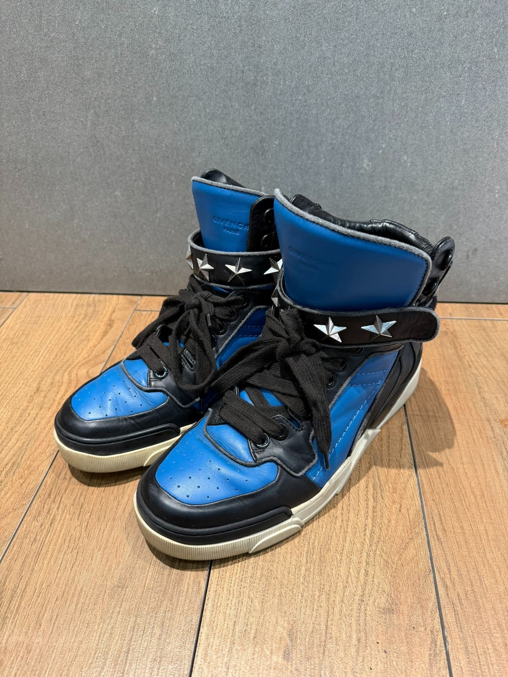 Givenchy Star Strap Tyson Blue White Leather Sneakers