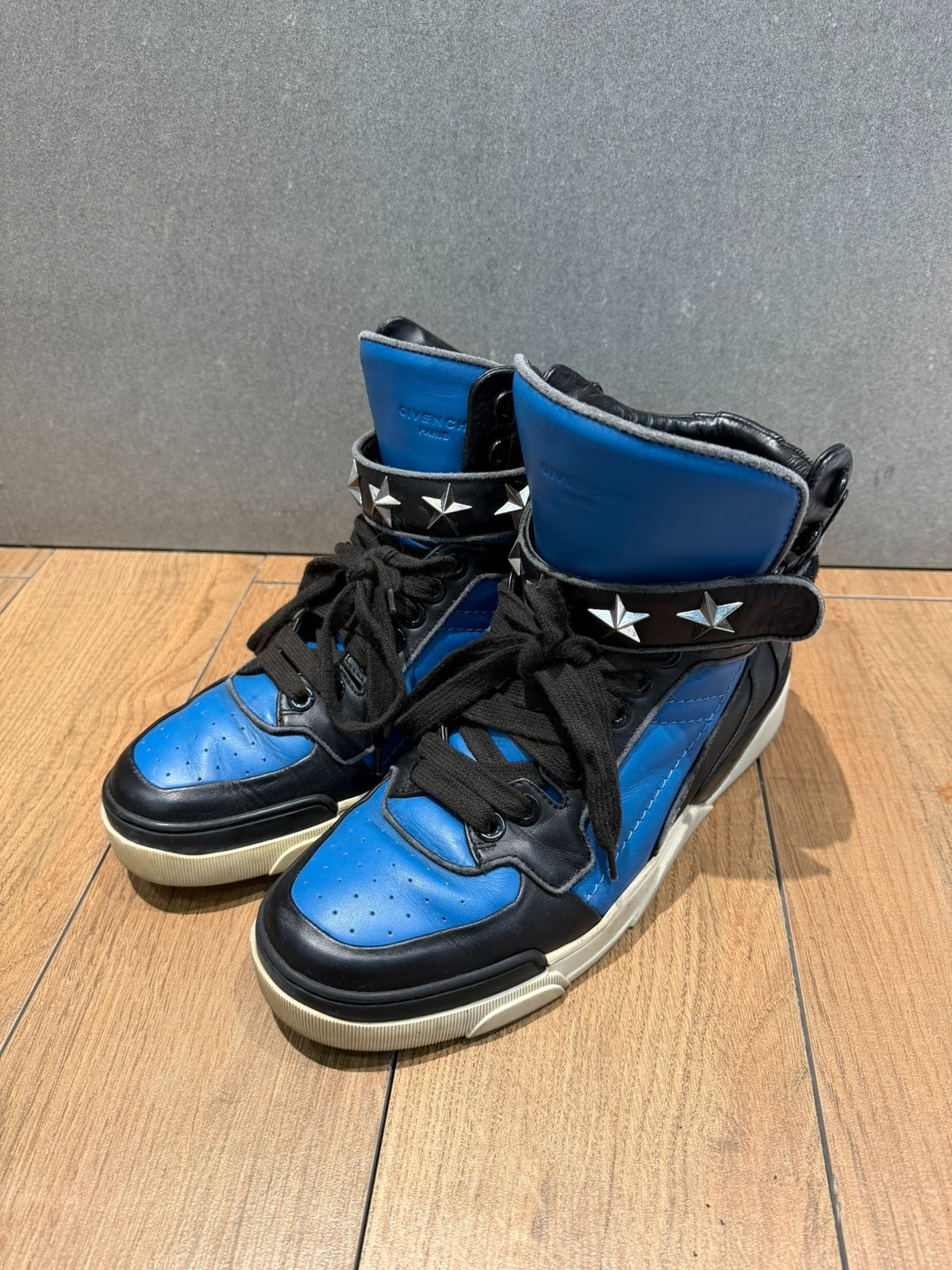 Givenchy Star Strap Tyson Blue White Leather Sneakers