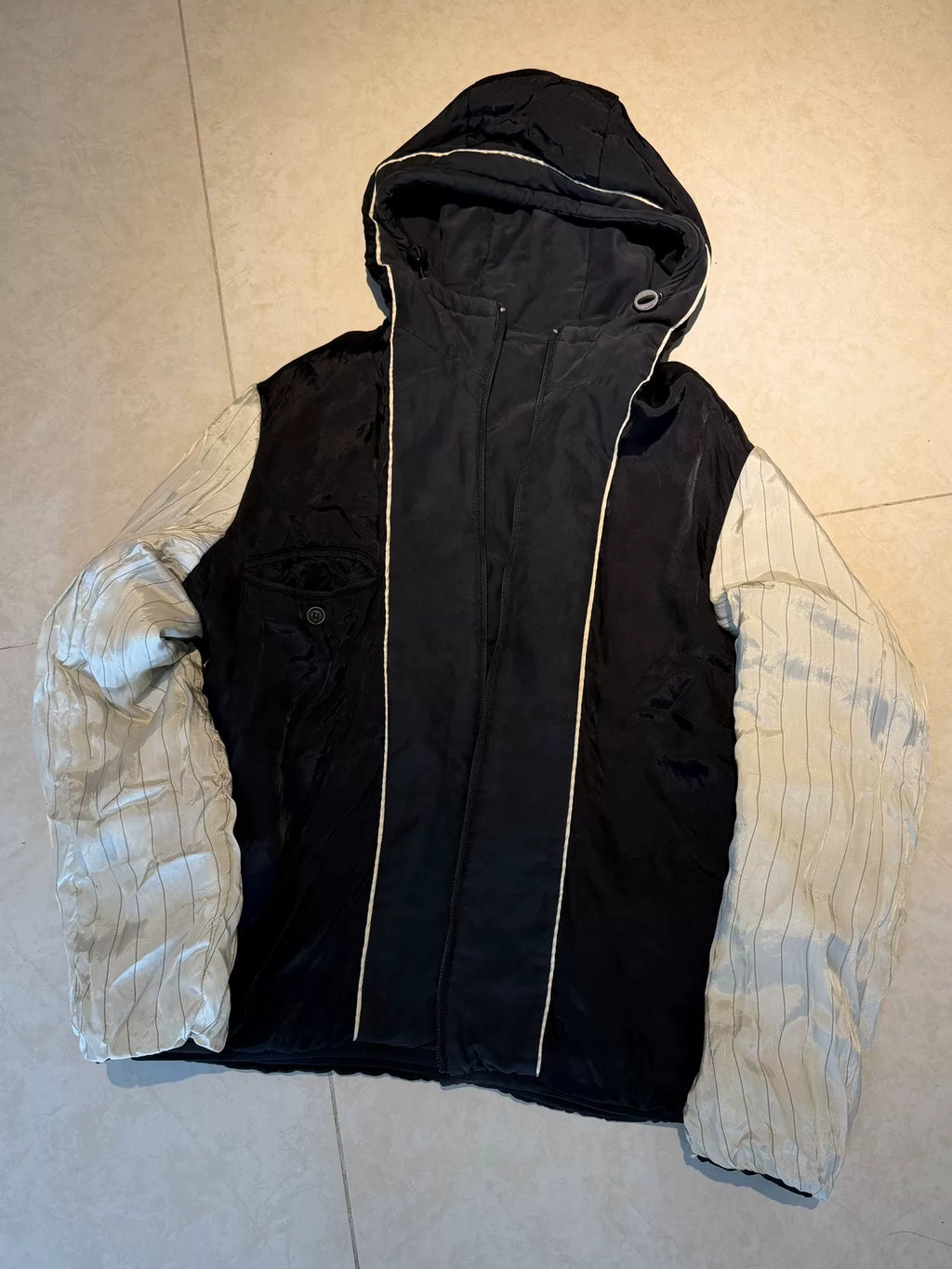 Prada Black Hooded Nylon Jacket