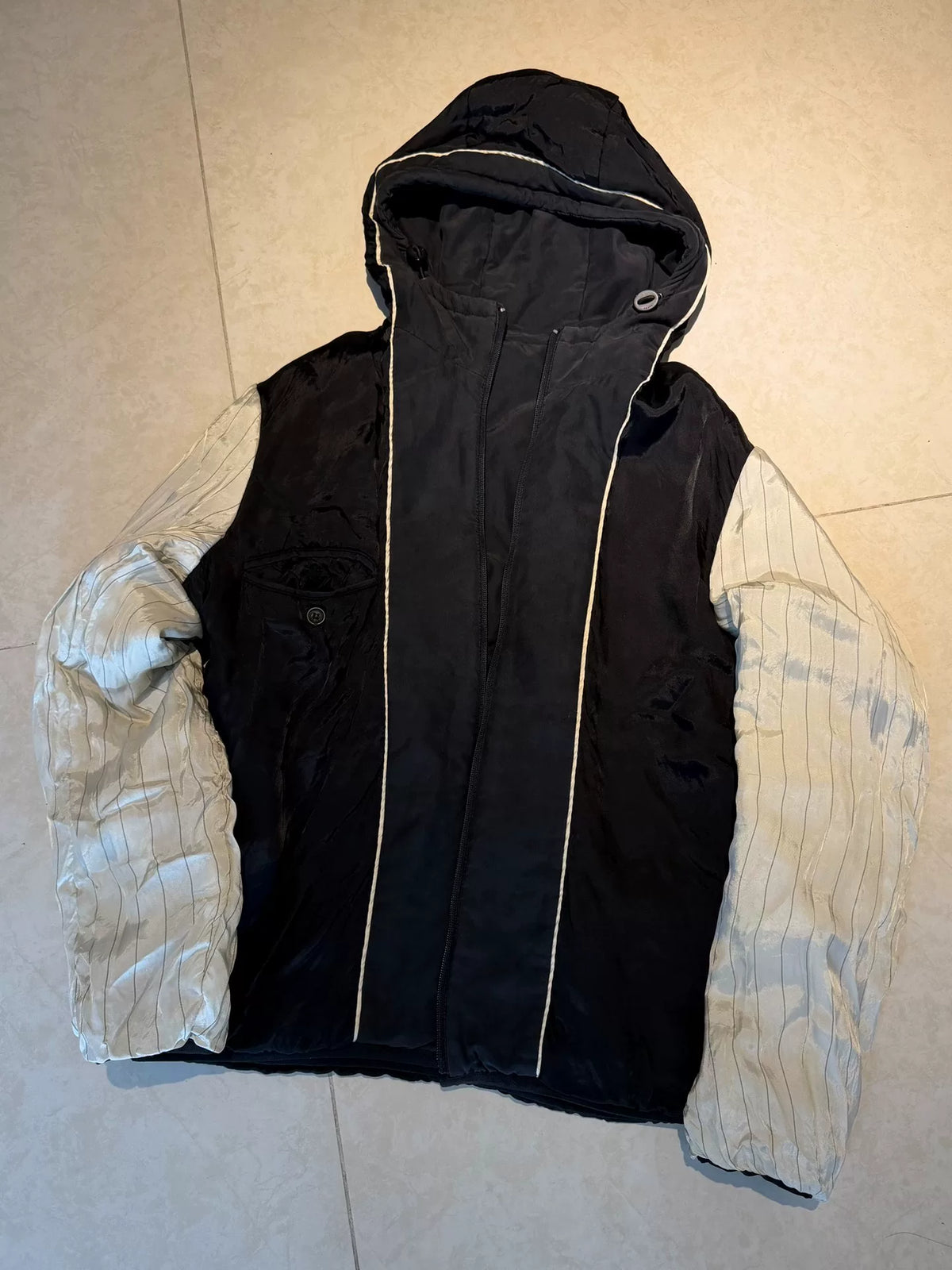 Prada Black Hooded Nylon Jacket