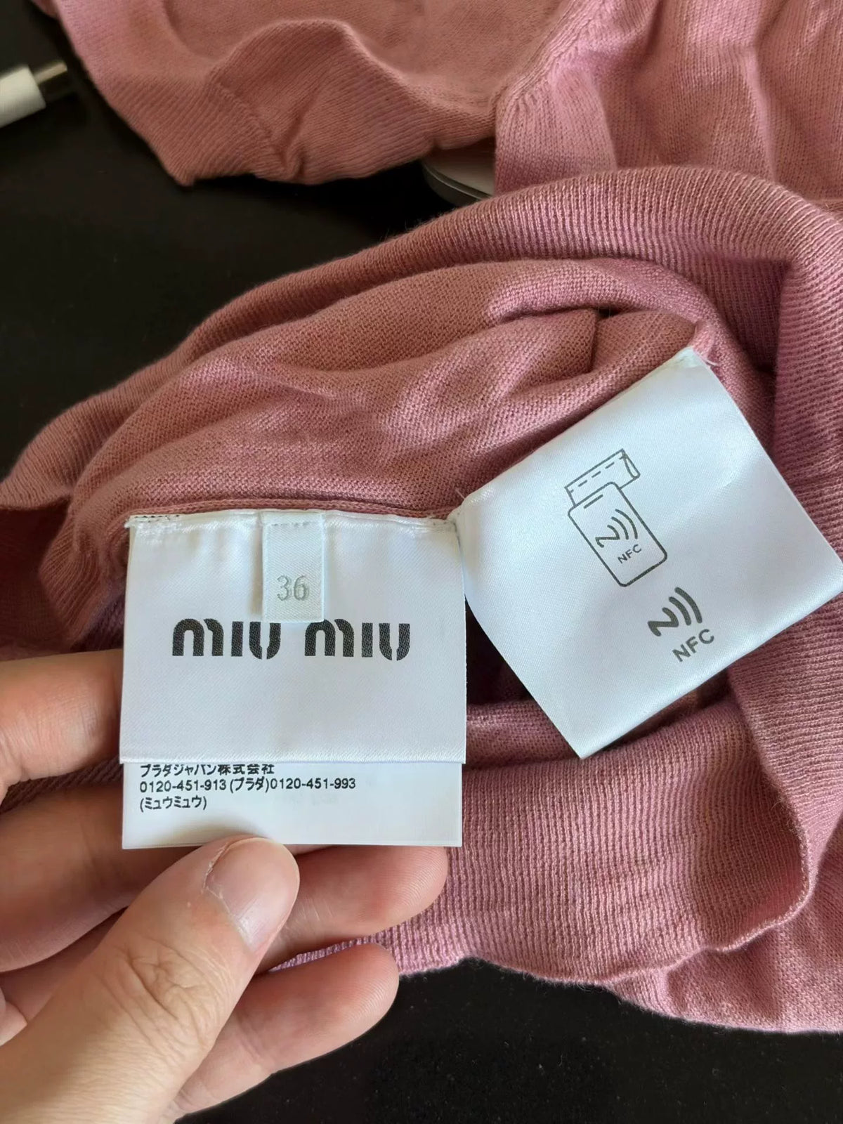 Miu Miu Cashmere Polo Sweater