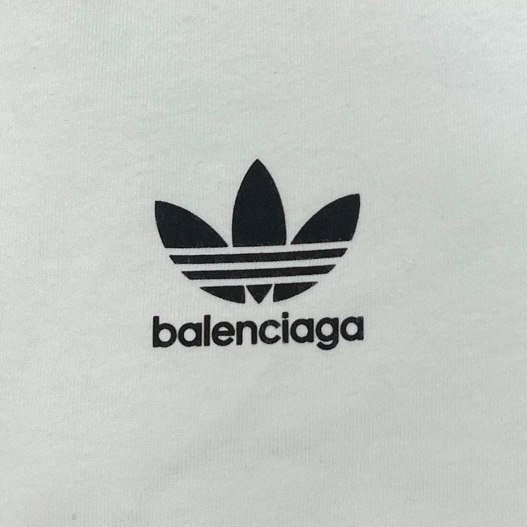 Balenciaga Triple Stripe Distressed Sweater