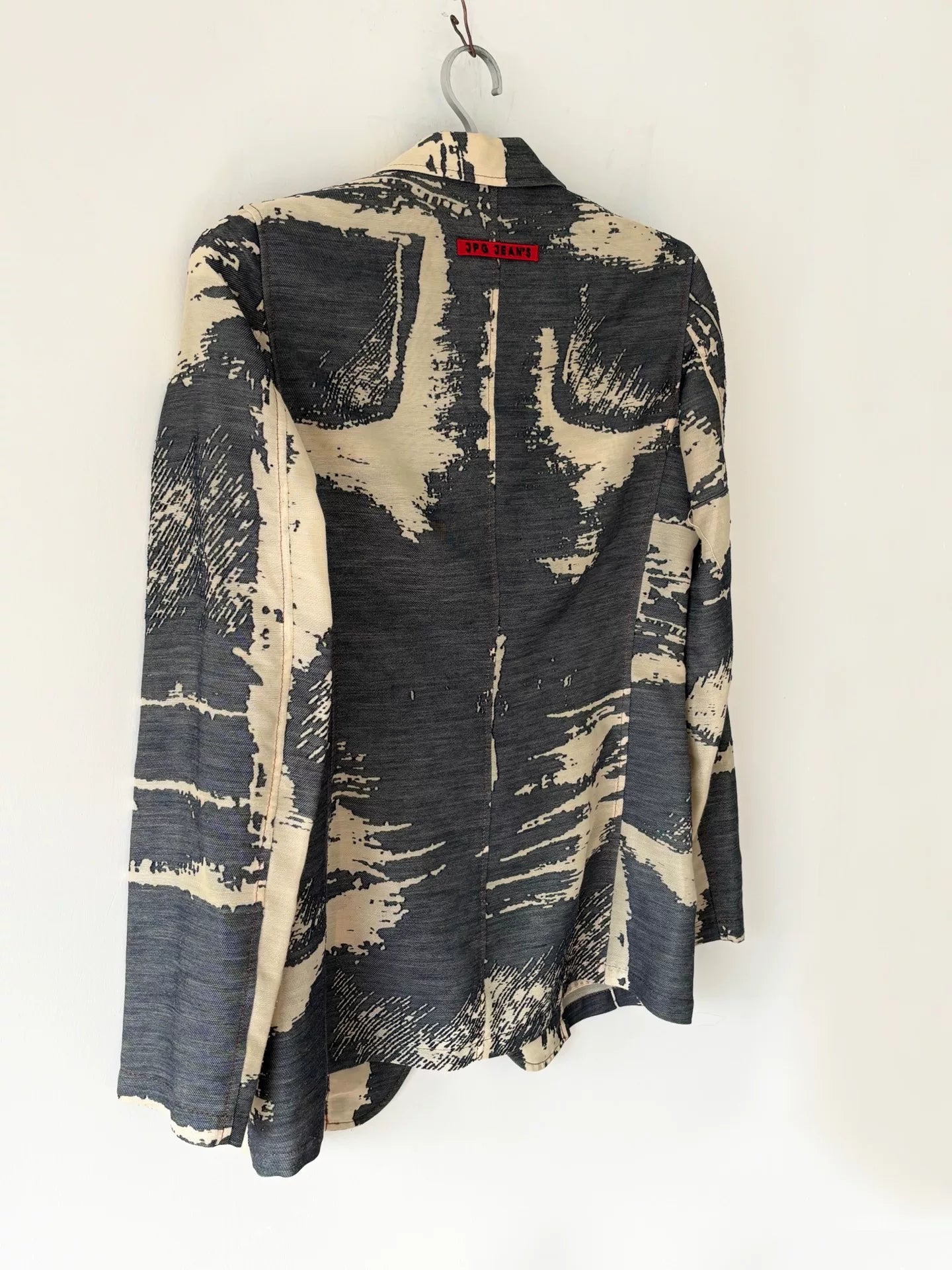 Jean Paul Gaultier 90s Archive Brush Print Blazer