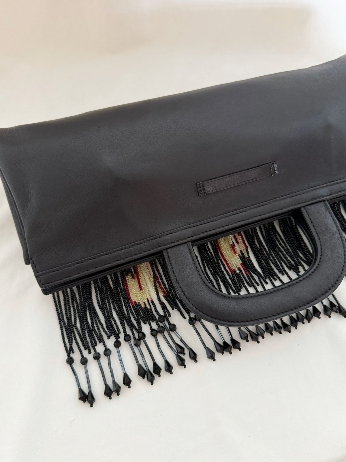 Jean Paul Gaultier 90s Beige Fringe Tote Bag