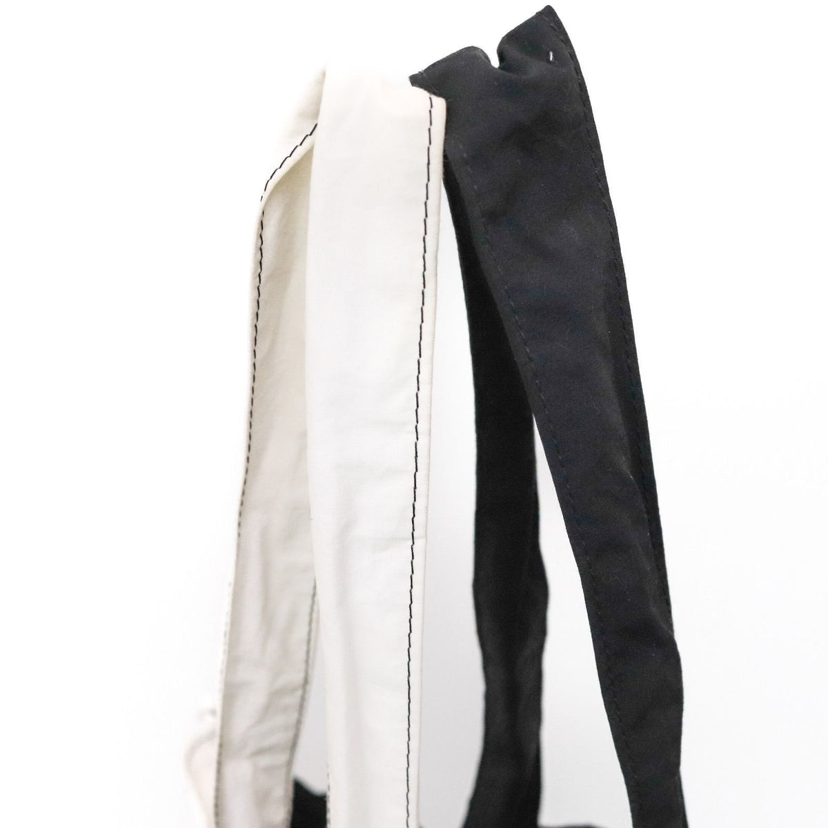 Issey Miyake Overlap Splice Canvas Tote Bag