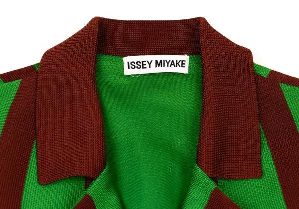 Issey Miyake Vintage Green Striped Top