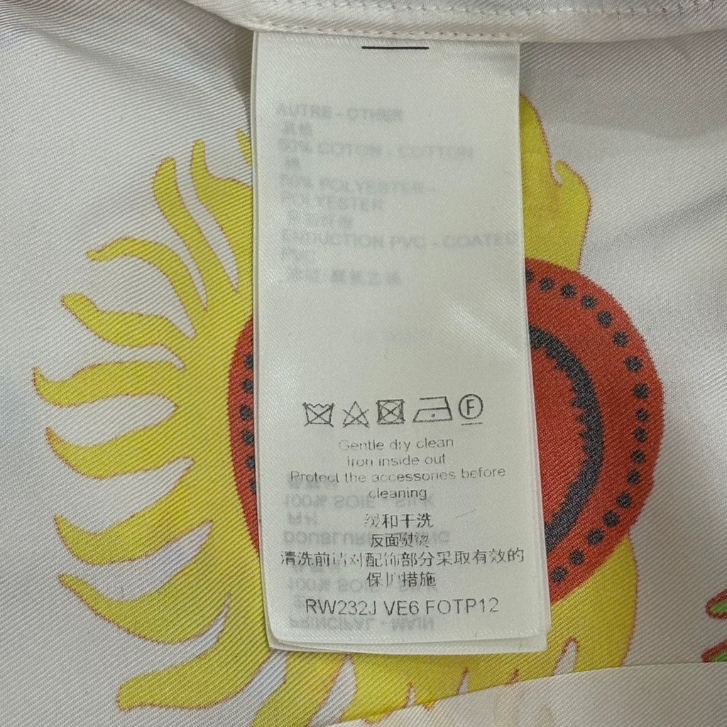Louis Vuitton LV Yayoi Kusama collaboration white mulberry silk cartoon pattern casual long-sleeve shirt