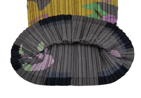 Issey Miyake Vintage Dark Floral Pleated Top