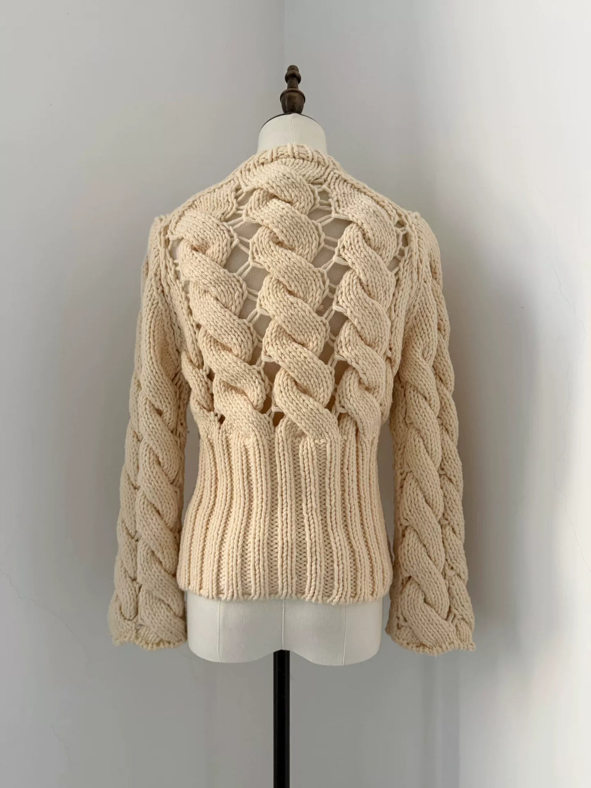 Comme des Garçons Rei Kawakubo mainline cable-knit pullover sweater