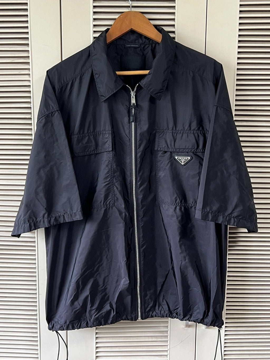 Prada Re-Nylon short-sleeve shirt jacket