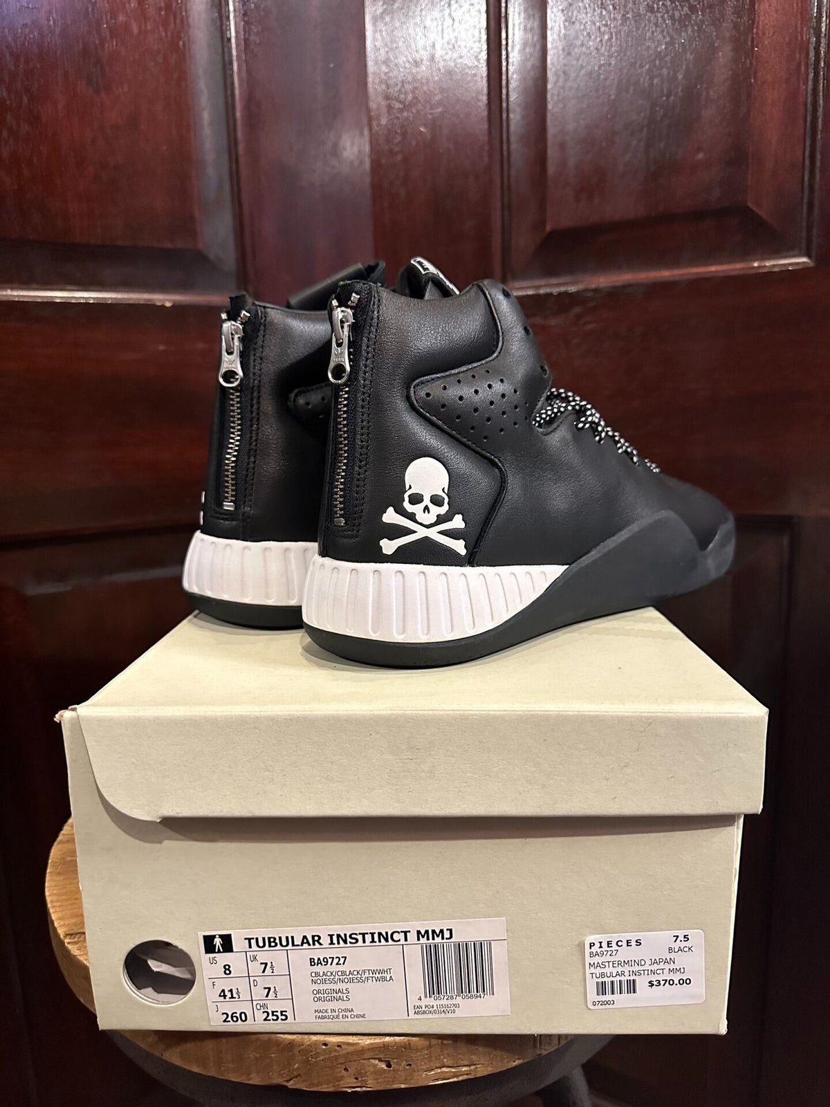 Mastermind World × ADIDAS Black Tubular Instinct Sneakers