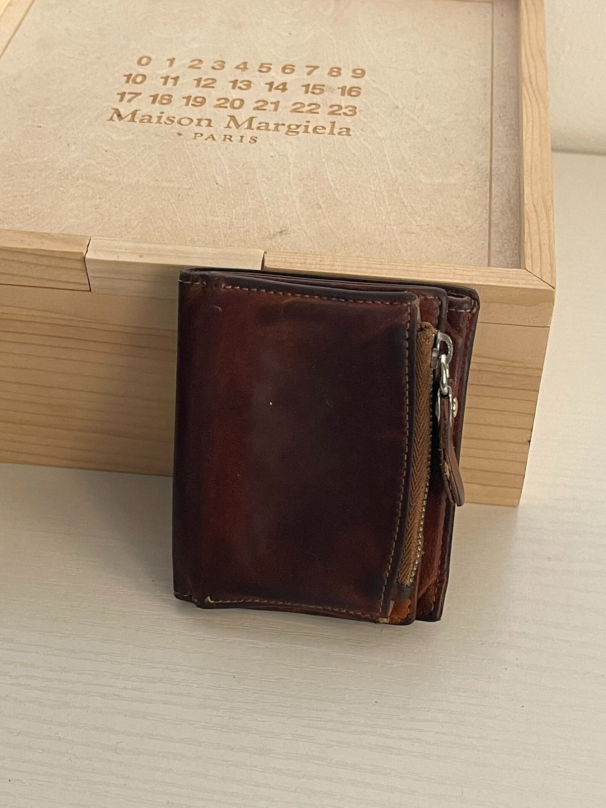 Maison Martin Margiela Tri-Fold Leather Wallet