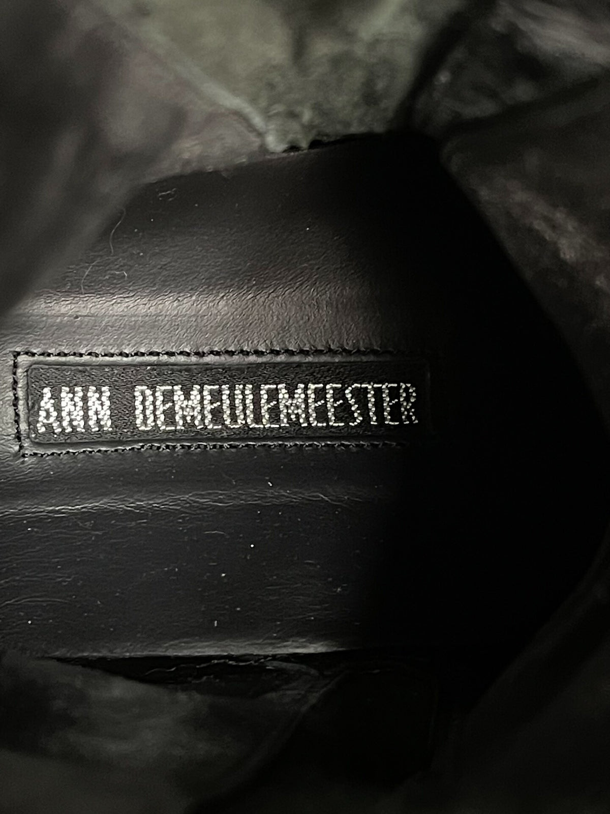 Ann Demeulemeester Sawtooth Sole Leather Sneakers