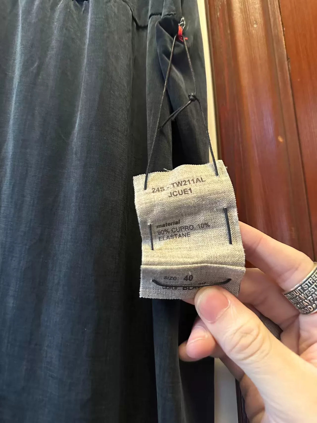 M.A+ SS24 Black Cross Cupro Dress