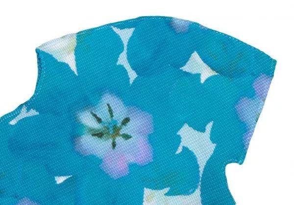 Issey Miyake Floral Pleated Short-Sleeve Top