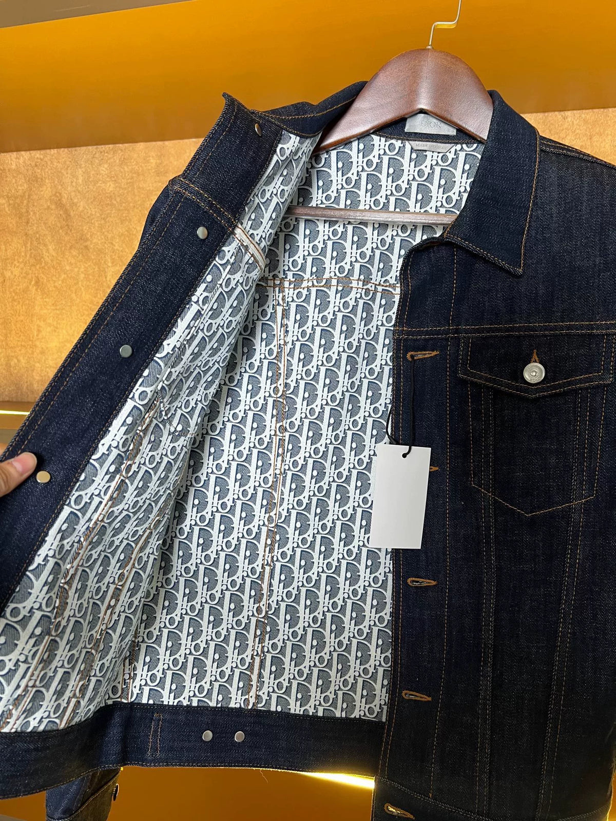 Dior Full-Print Denim Top