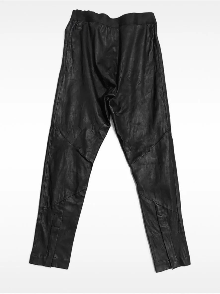 Ann Demeulemeester Archive Deconstructed Lambskin Pants