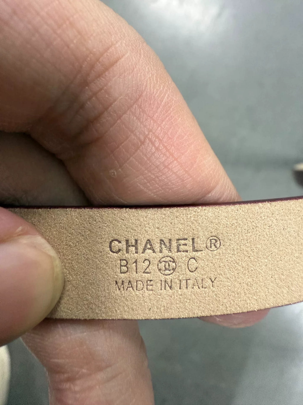 Chanel Red Cowhide Double C Jewelry Series Belt