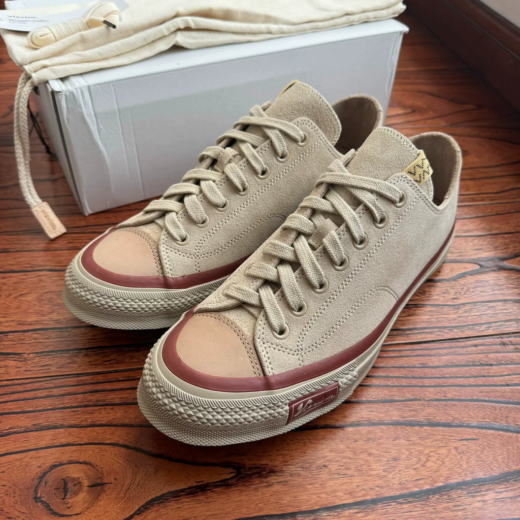 Visvim 25aw SKAGWAY LO SUEDE Thin-sole Suede Canvas Shoes
