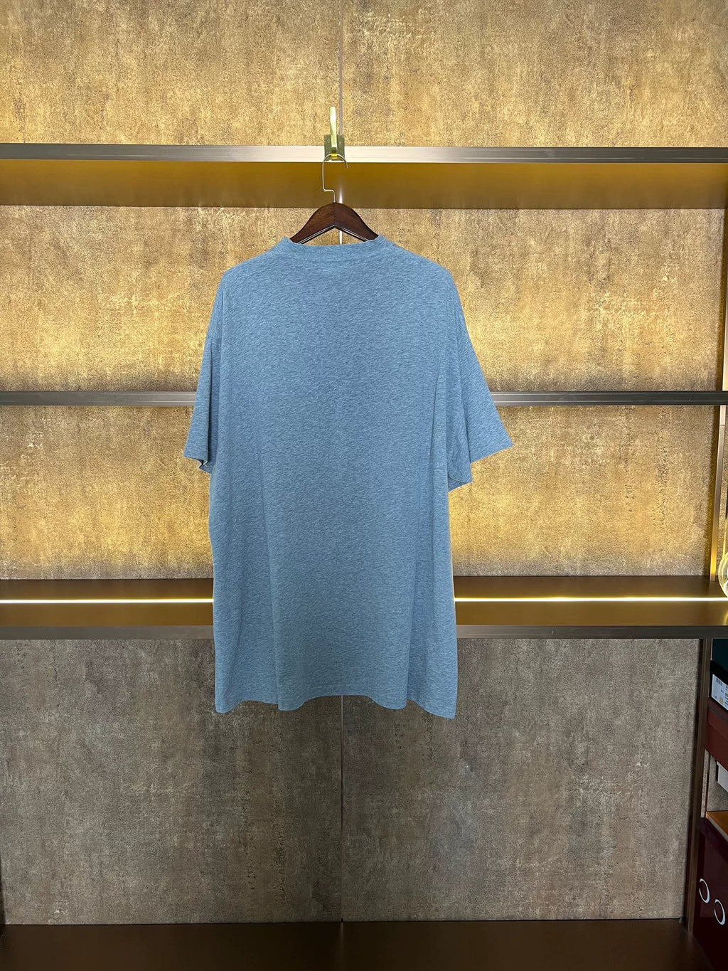 Balenciaga Yellow Logo Short Sleeve Top