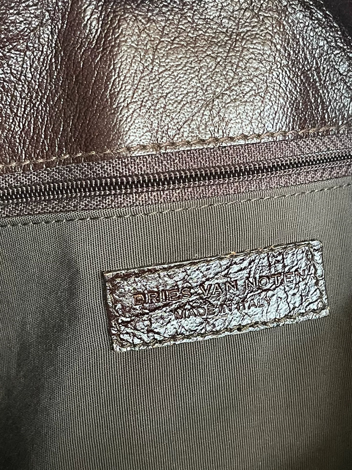 Dries Van Noten Woven leather single-ring tote bag