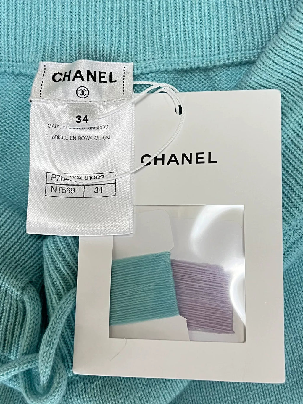 Chanel 24c Color-Block Knit Shorts