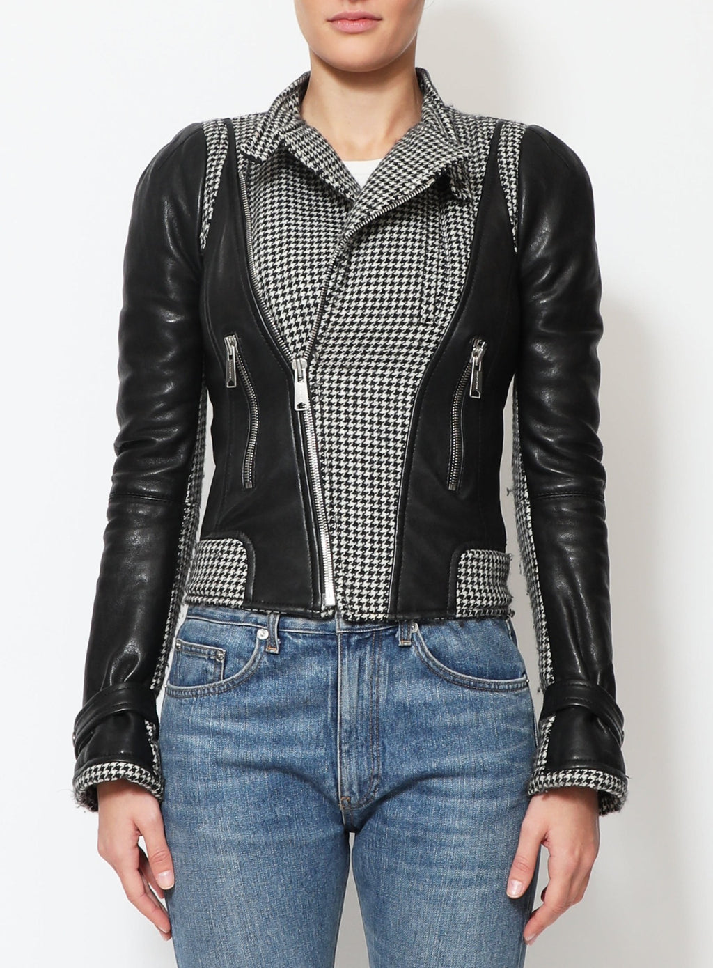 Balenciaga Leather Houndstooth Fall/Winter 2008 jacket