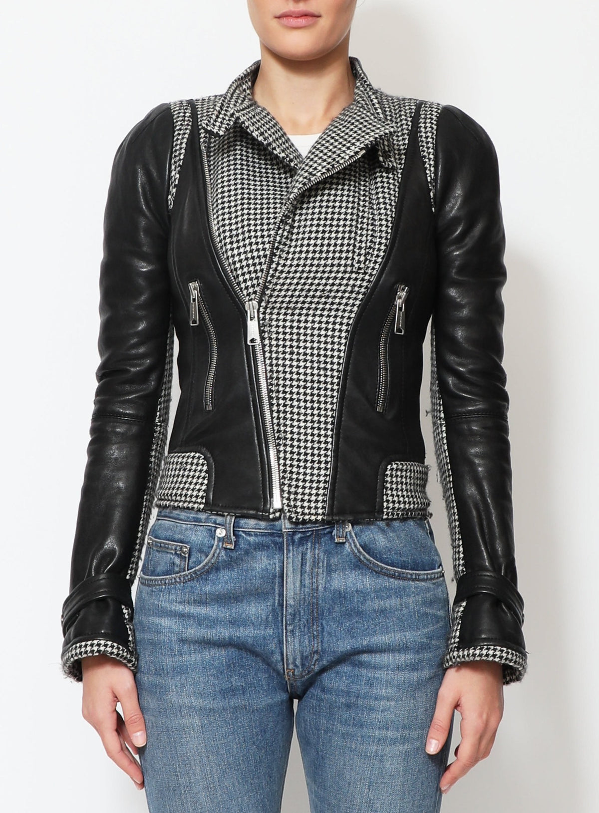Balenciaga Leather Houndstooth Fall/Winter 2008 jacket