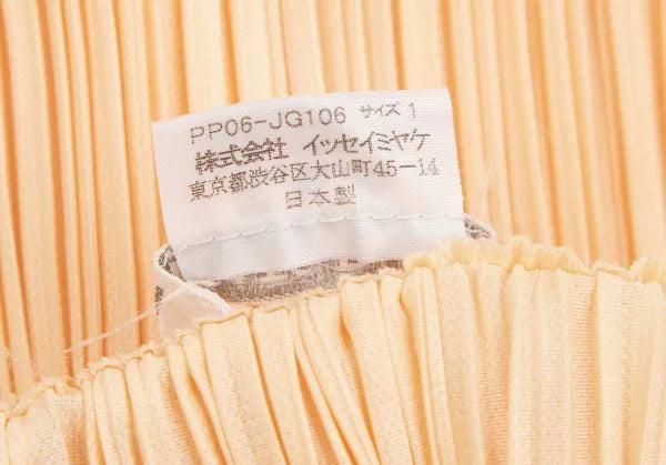 Issey Miyake Vintage Yellow Carnation Pleated Skirt