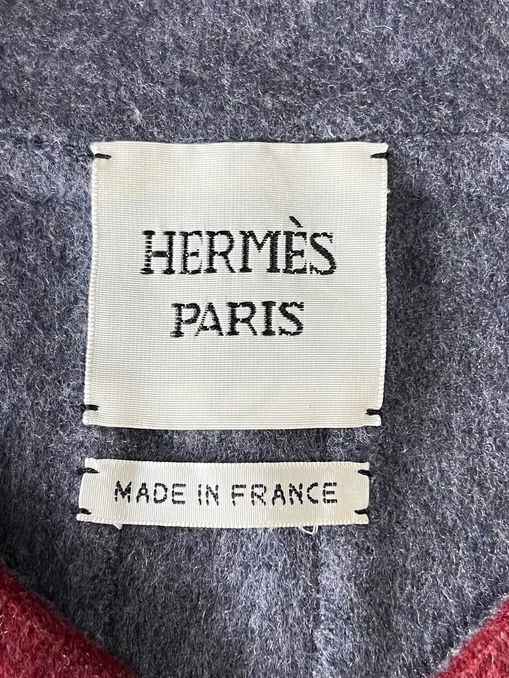 Hermès Cashmere Pieced Leather Red Jacket