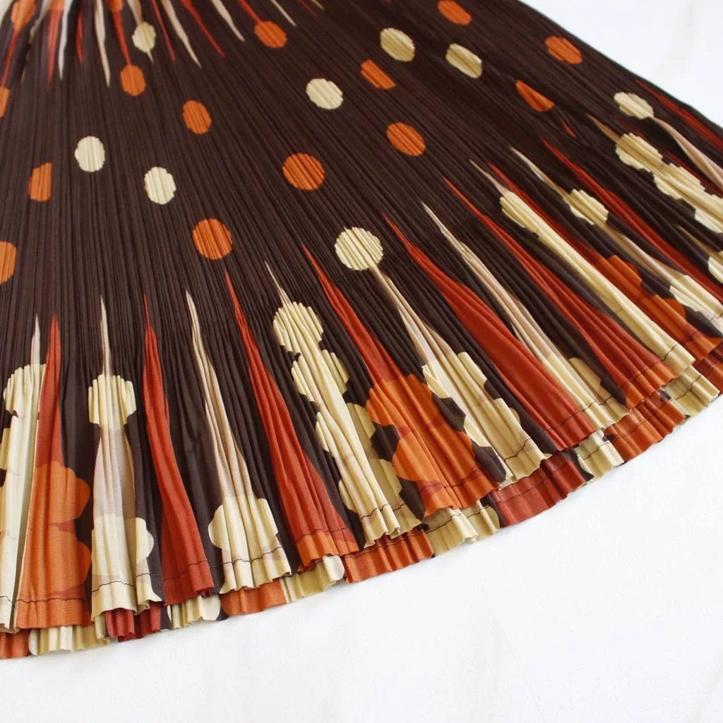 Issey Miyake Polka Dot Pleated Suit