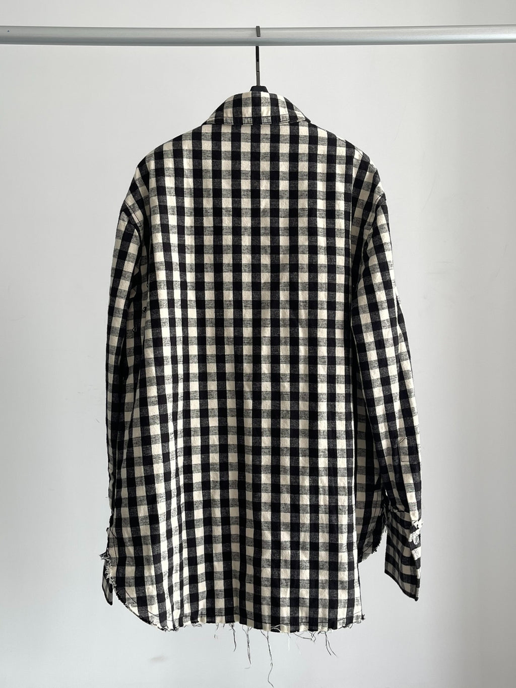 Helmut Lang Cotton Plaid Cotton Shirt Jacket Coat