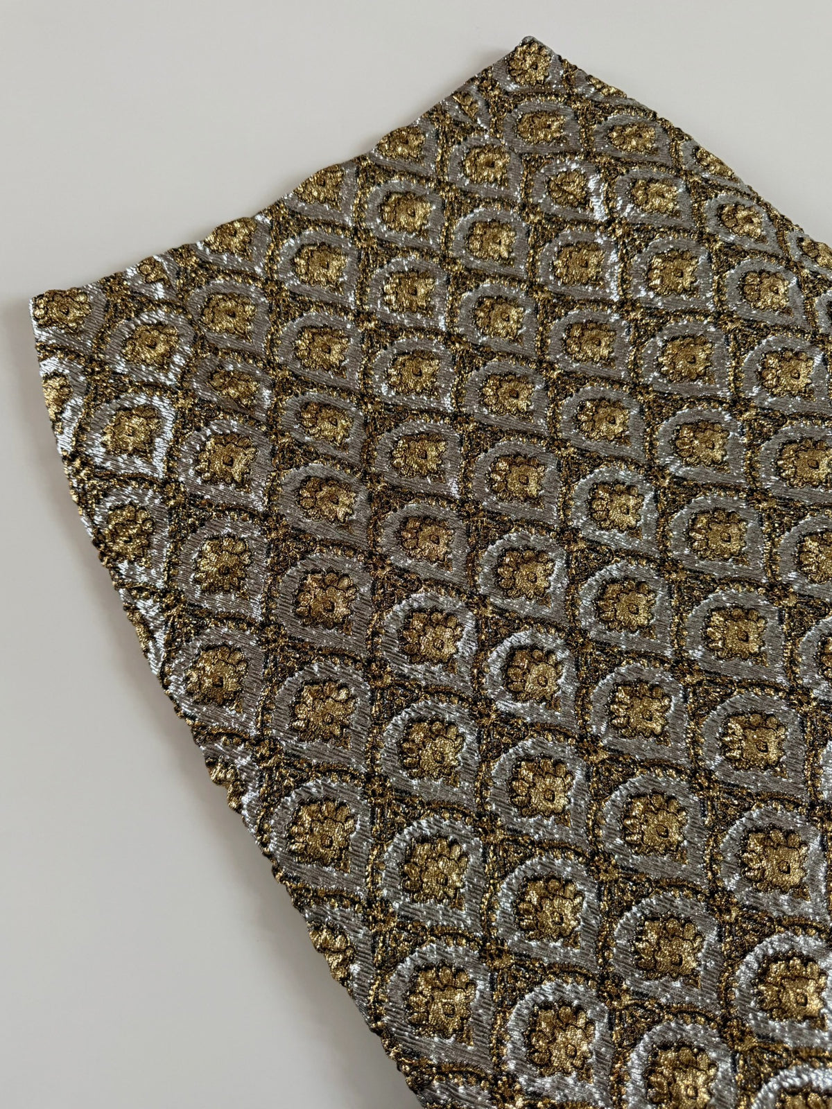 Dries van Noten Midi Gold Plaid Silk Skirt