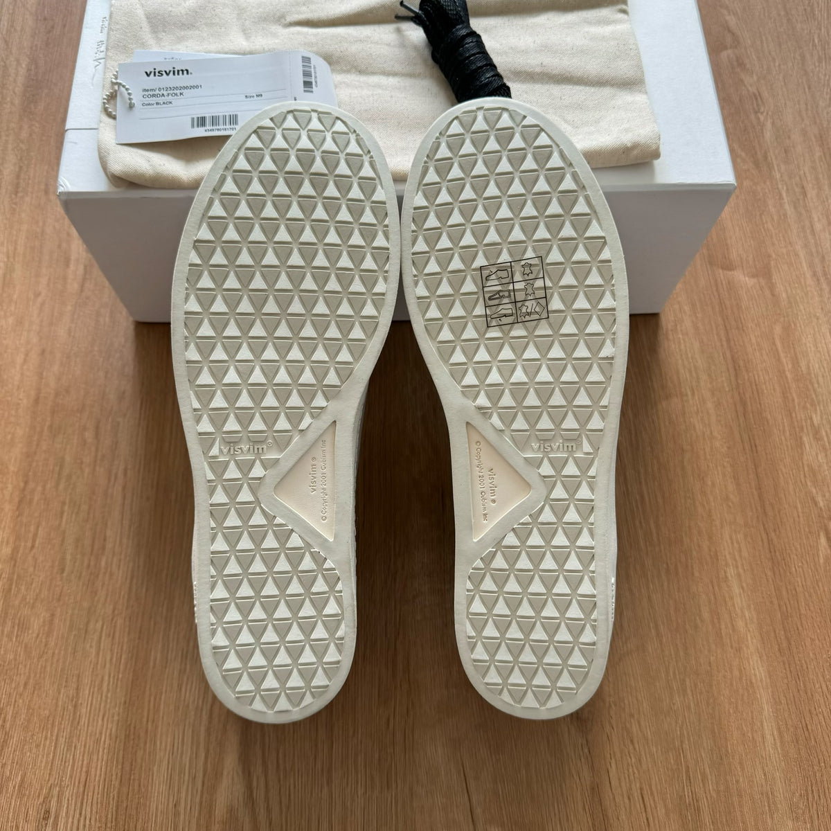 Visvim 23aw Corda Folk Trainers White Sneakers