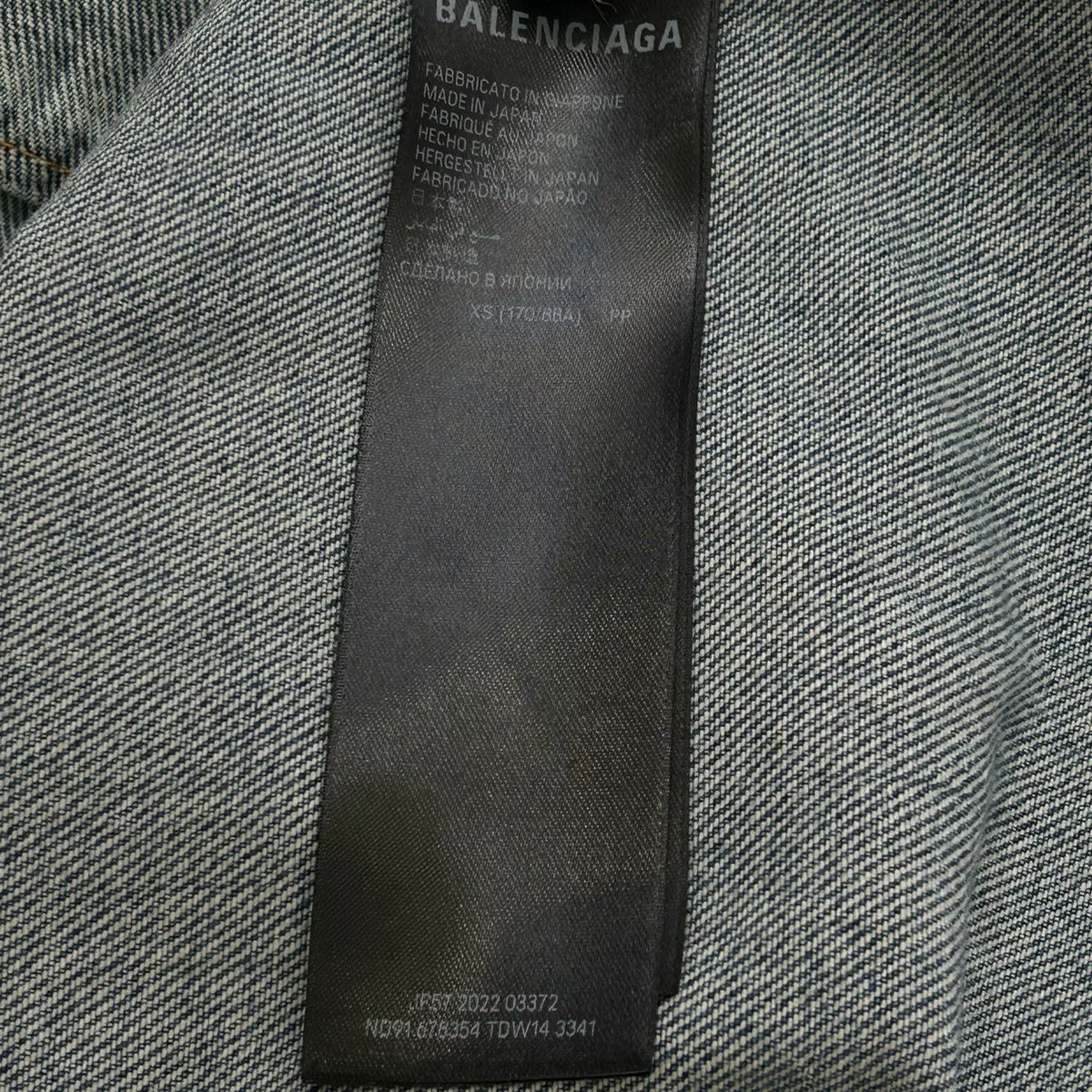 Balenciaga FW25 Black Tape-Letter Hooded Sweater