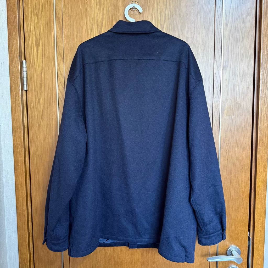 Prada Camel Triangle Logo Shirt Jacket